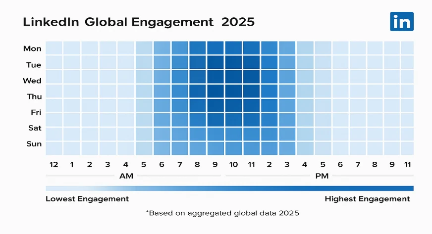 Best Time to Post on linkedin