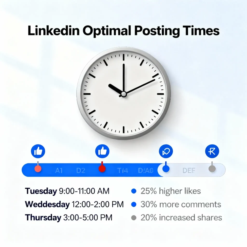 linkedin posting times