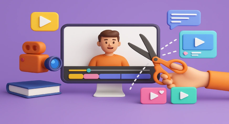 chop webinars into short video clips