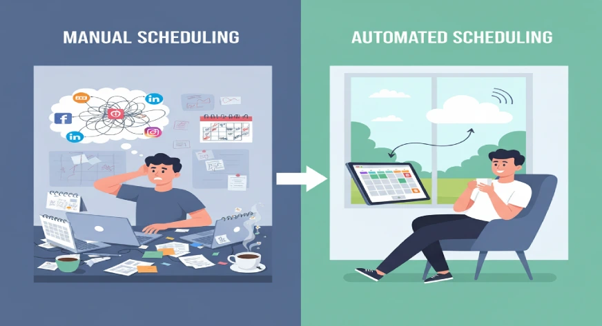 Post Guide Automation Comparison of Manual vs. Automated Post Scheduling