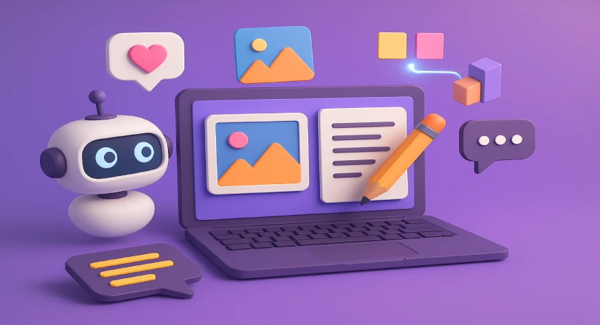 creating visuals and copy with ai tools