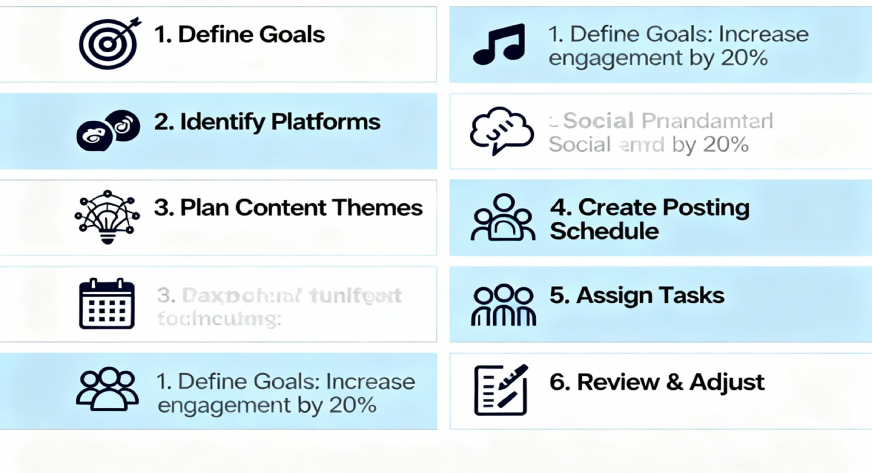 creating a social media content calendar
