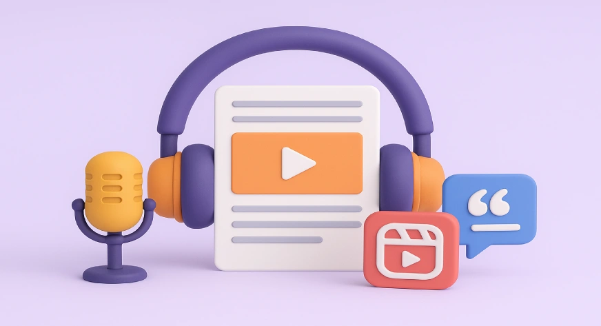 Turn Podcasts into Blogs, Reels, and Quote Posts